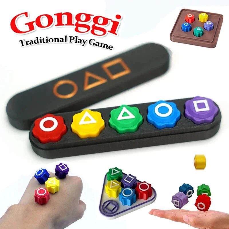 Gonggi Spiel Koreanisch Geschicklichkeitsspiel Kinder Squid Tossing Wurfspiel