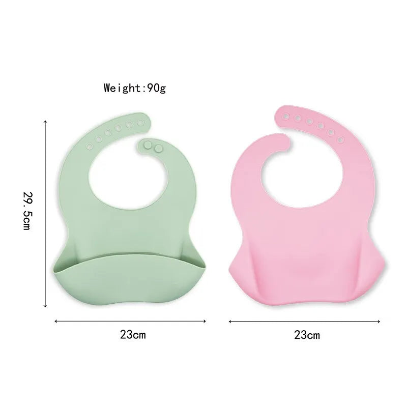 Wasserdichte Baby Lätzchen Silikon verstellbar Kinder Cartoon Tier Motiv Essen