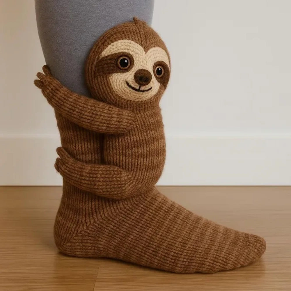 Huggy™ Hug Hug Tiersocken - Süße 3D Kuschelsocken mit lustigen Tiermotiven!
