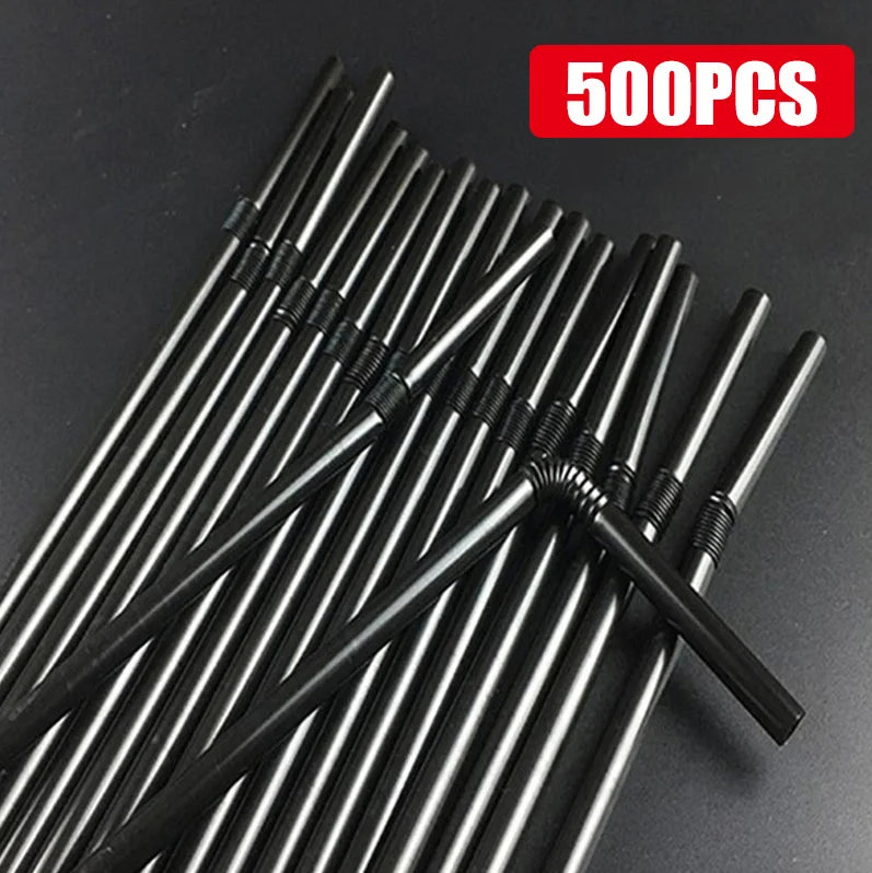 Bunte Plastik Strohhalme 100 Stück Set – für Party Hochzeit Bar Geburtstag Trinken