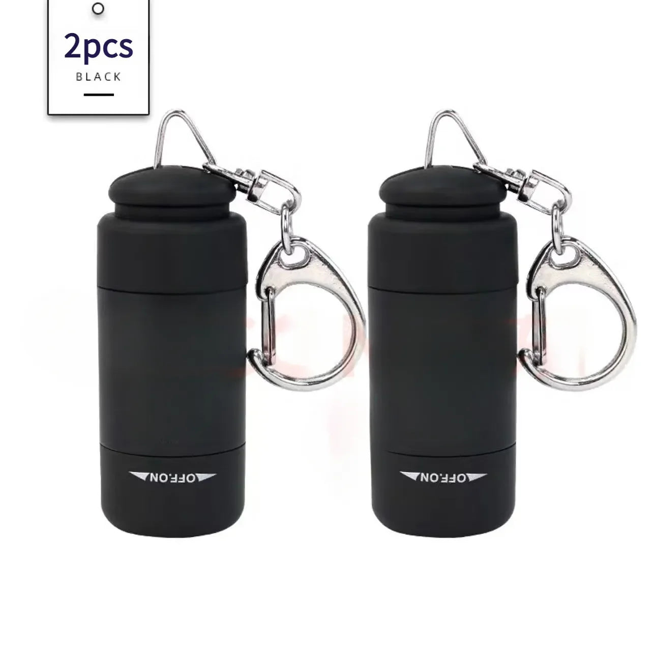 Mini USB wiederaufladbar Taschenlampe Schlüsselanhänger kompakt wasserfest OutdoorCamping