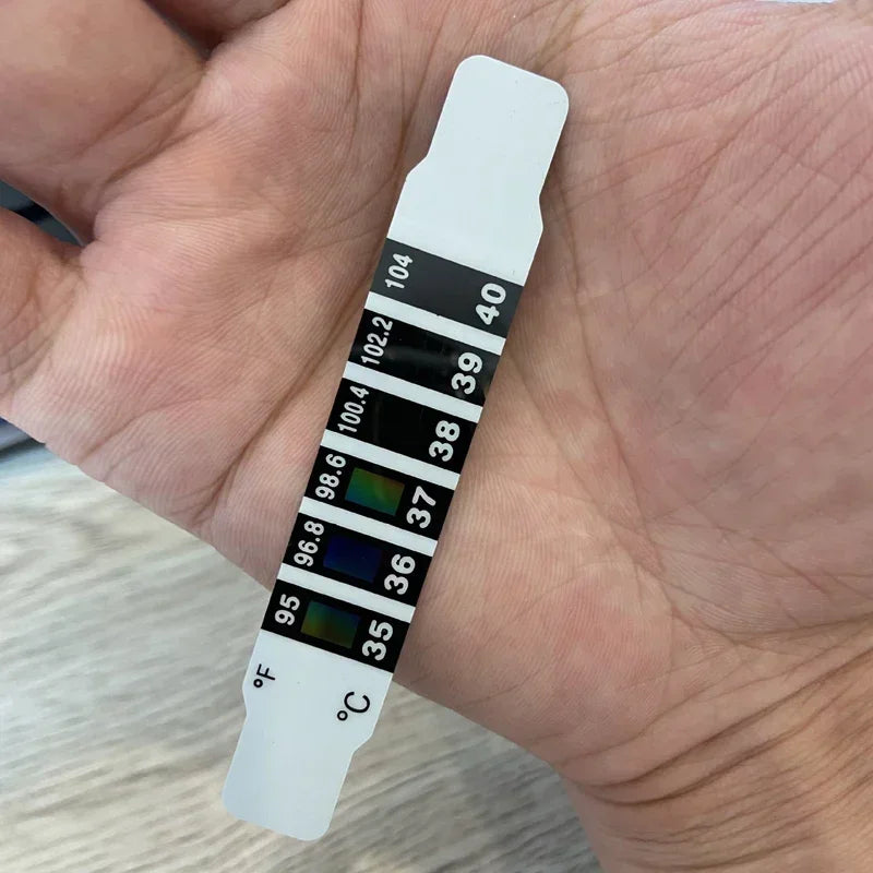 10x Fieberthermometer Stirnstreifen Baby Kinder Temperatur messen Einweg Test