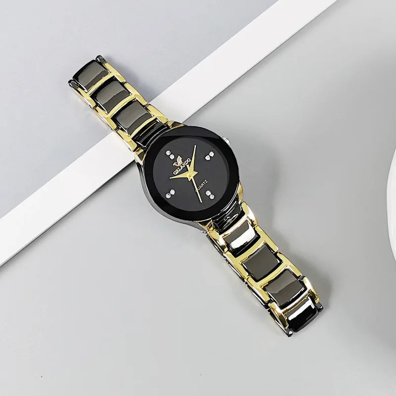 OLEDUVO™ Herren Armbanduhr – Elegant und stilvoll schwarz quartz business Uhr