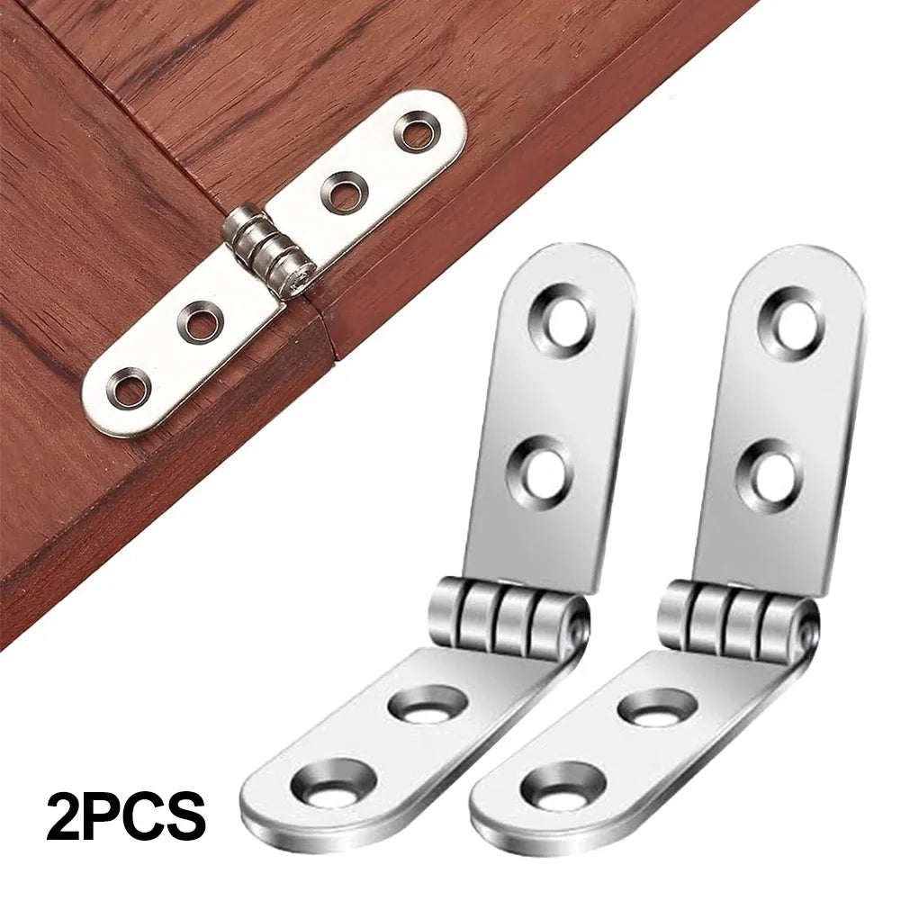 2x 180° Klappscharnier rund für Nähmaschinenschrank Möbel Scharnier klappbar