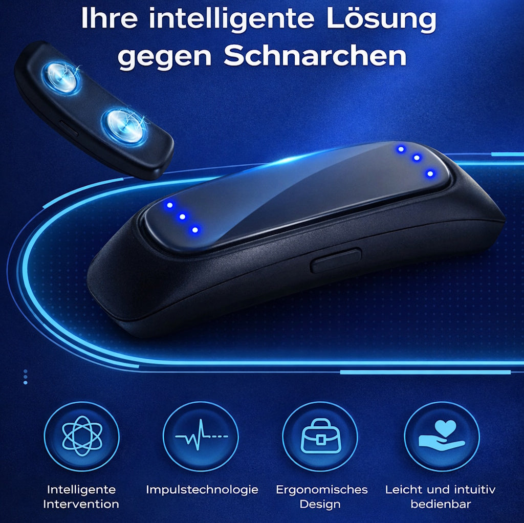 SnoreZero™ EMS Anti-Schnarch-Gerät - Intelligente Schnarchhilfe ohne Maske