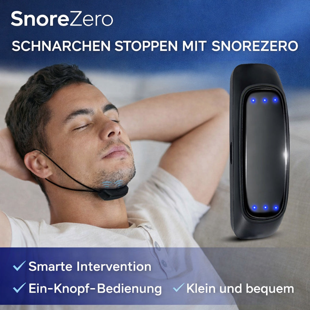 SnoreZero™ EMS Anti-Schnarch-Gerät - Intelligente Schnarchhilfe ohne Maske