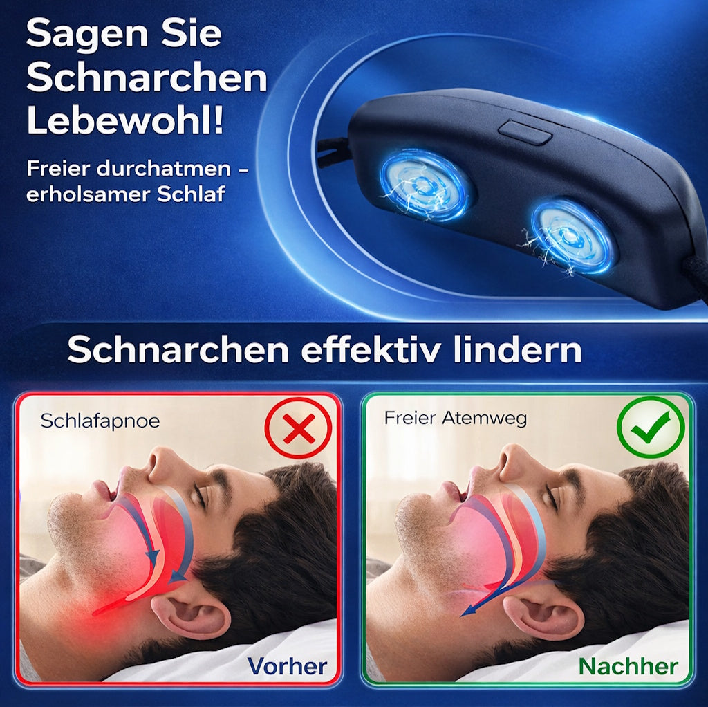 SnoreZero™ EMS Anti-Schnarch-Gerät - Intelligente Schnarchhilfe ohne Maske