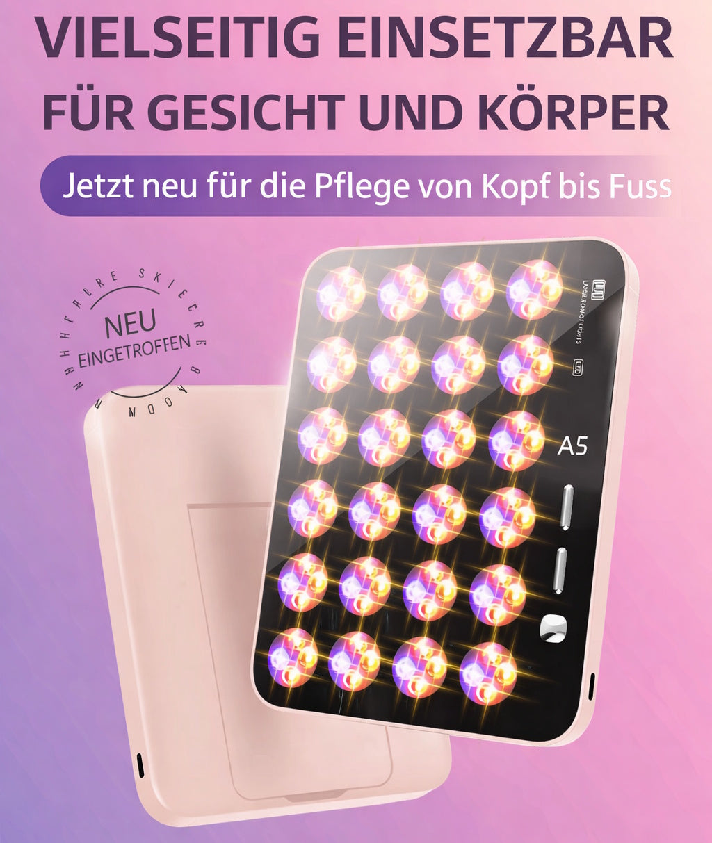 LumiCore™ Basic Rotlicht Panel Infrarotlampe Nahinfrarot Therapie Lampe 96 LED