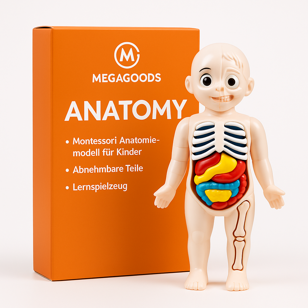 Montessori Anatomie Modell Kinder Spielzeug DIY Lernspiel DE.
