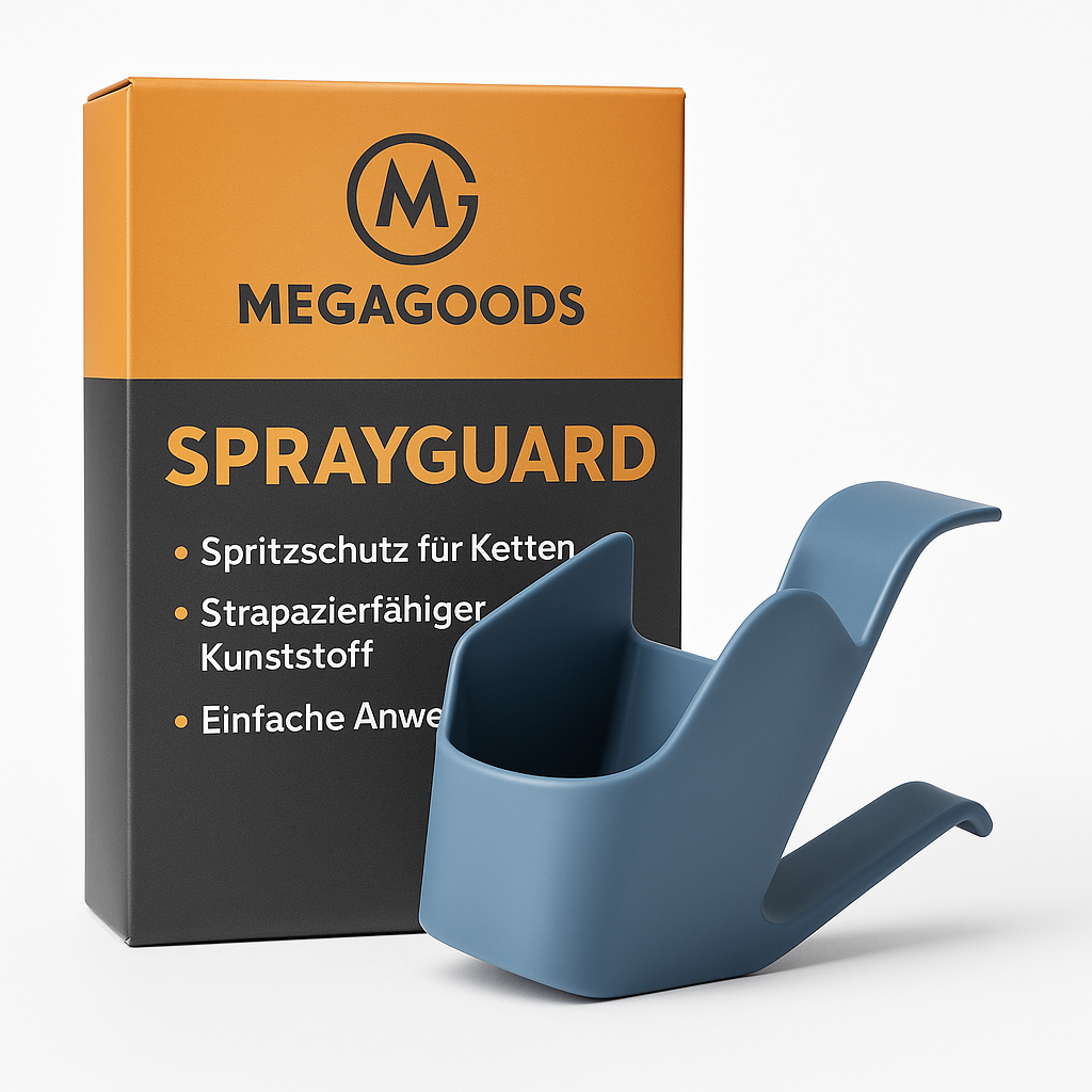 Kettenöl Schutzbox Motorrad Fahrrad Kettenschutz Öl Stopp DE.