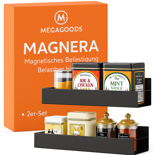 Magnet Regal Küchen Kühlschrank Waschmaschine Aufbewahrung 2er-Set DE.