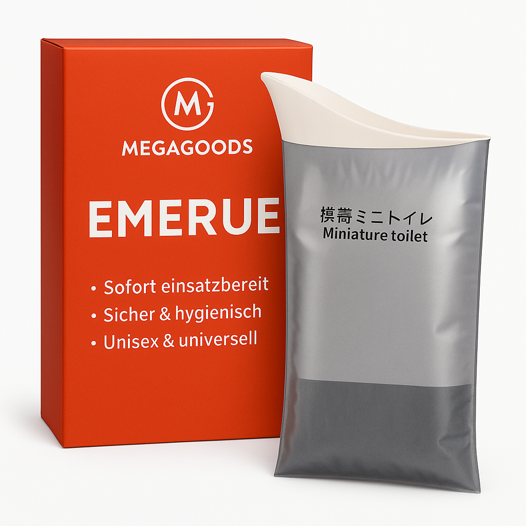 4x Notfall Urinbeutel 600ml tragbar Einweg Reise WC Damen Herren DE.