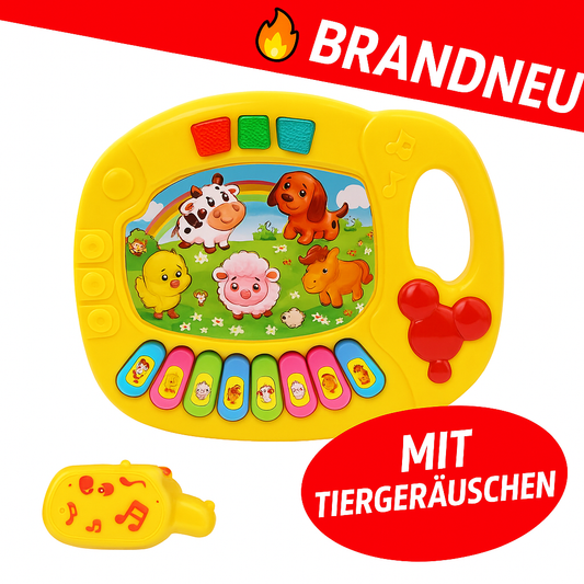 Baby Keyboard Kinder Piano Spielzeug Tierlaute Musik Lernspielzeug Lichtspiel