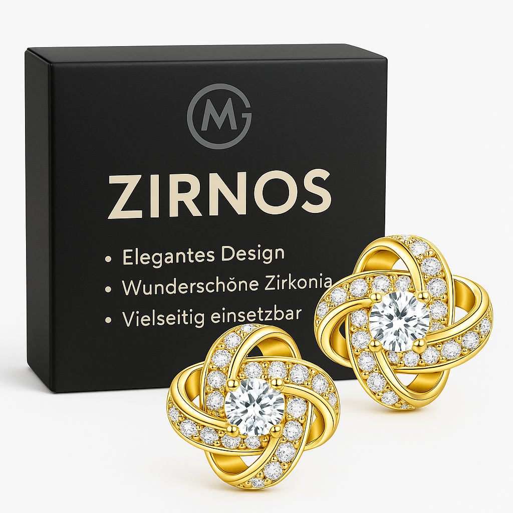 Luxus Ohrstecker Zirkonia Kreuz Design geometrisch elegant DE.
