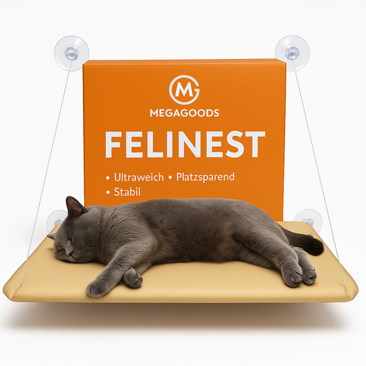 Katzen Fenster-Hängematte ultraweich platzsparend stabil DE.