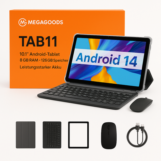 TAB11 10" Tablet Android 14 8GB 128GB Octa-Core 5G WiFi DE.