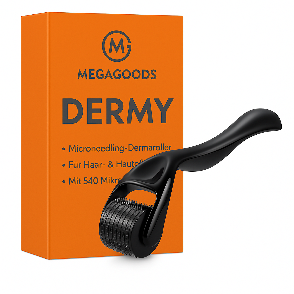 Dermaroller 540 Nadeln für Bartwachstum und Hautpflege Microneedling DE.