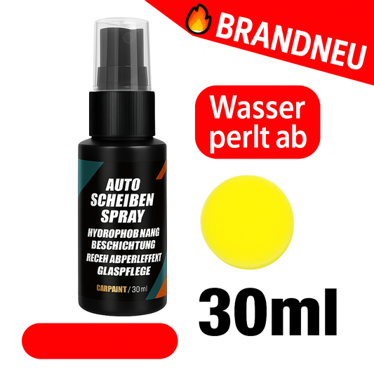 Auto Scheiben Spray Hydrophob Nano Beschichtung Regen Abperleffekt Glaspflege 30 ml