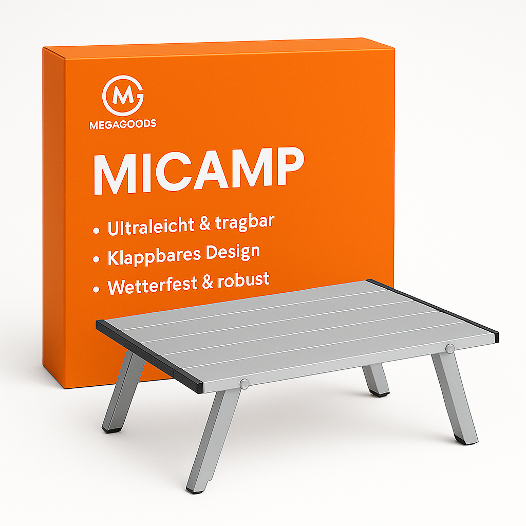 Klappbarer Mini Campingtisch ultraleicht Aluminium Outdoor Picknick DE.