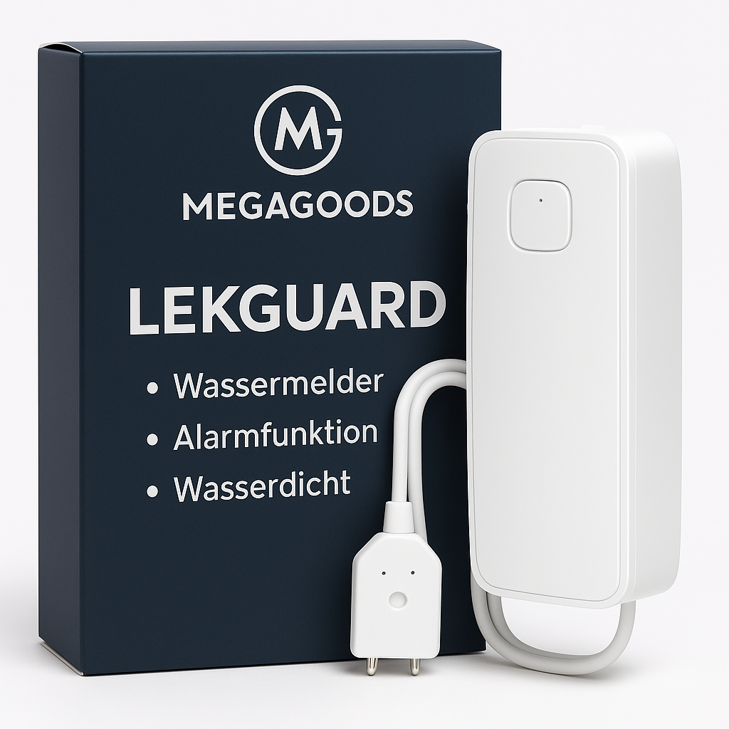 Tuya Smart WLAN Wassermelder Sensor mit Alarmfunktion, wasserfest DE.
