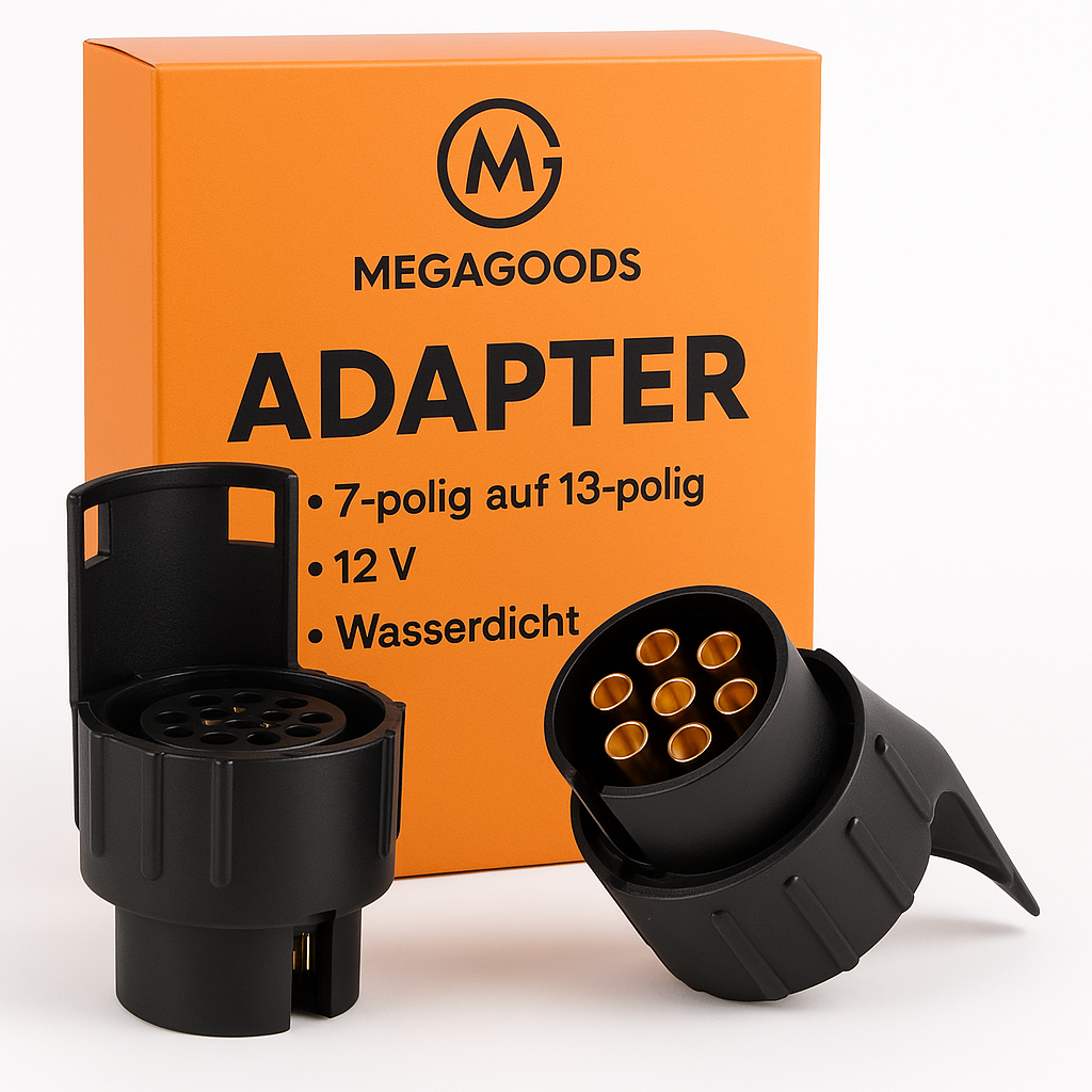 Anhänger Adapter 7 auf 13 Pin 12V wasserdicht Kupplung Auto LKW DE.