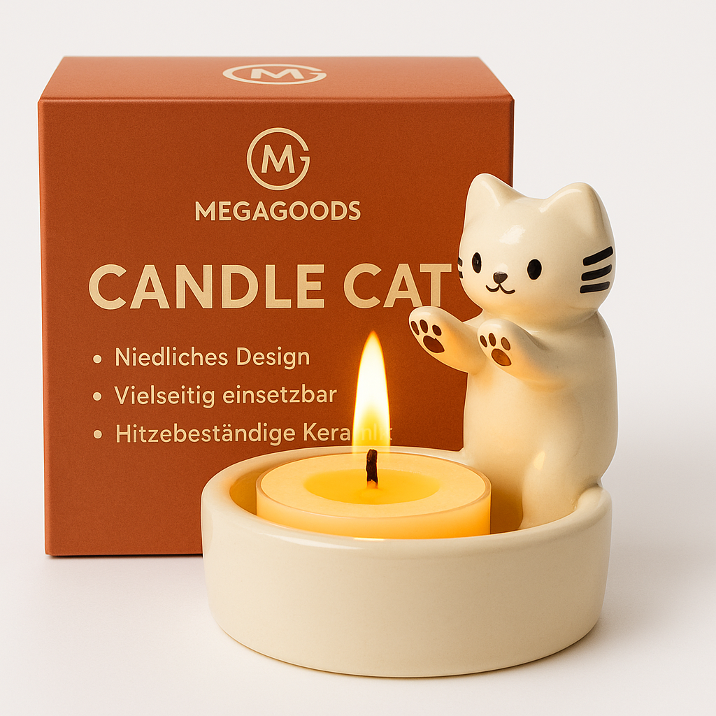 Katzen Kerzenhalter süß Deko Cartoon Aromatherapie Kerzenständer DE.