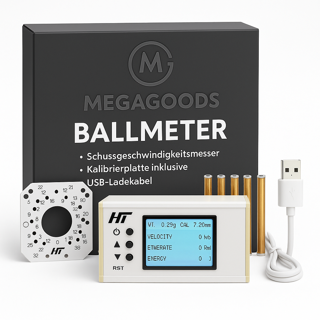Schießgeschwindigkeitsmesser Kugelenergie Chronograph mit LCD DE.