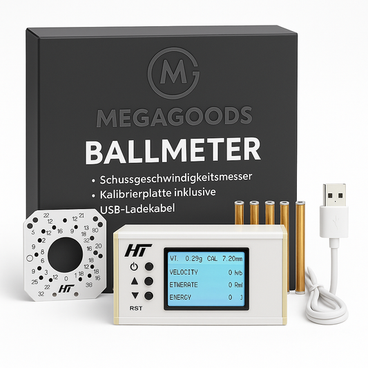 Schießgeschwindigkeitsmesser Kugelenergie Chronograph mit LCD DE.