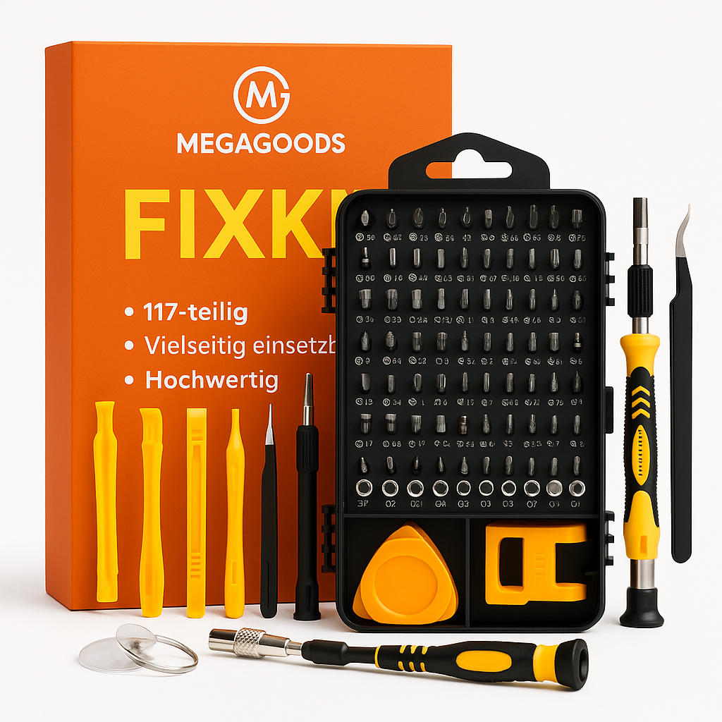 Schraubendreher-Set magnetisch Torx Kreuz 117-tlg für Elektronik DE.
