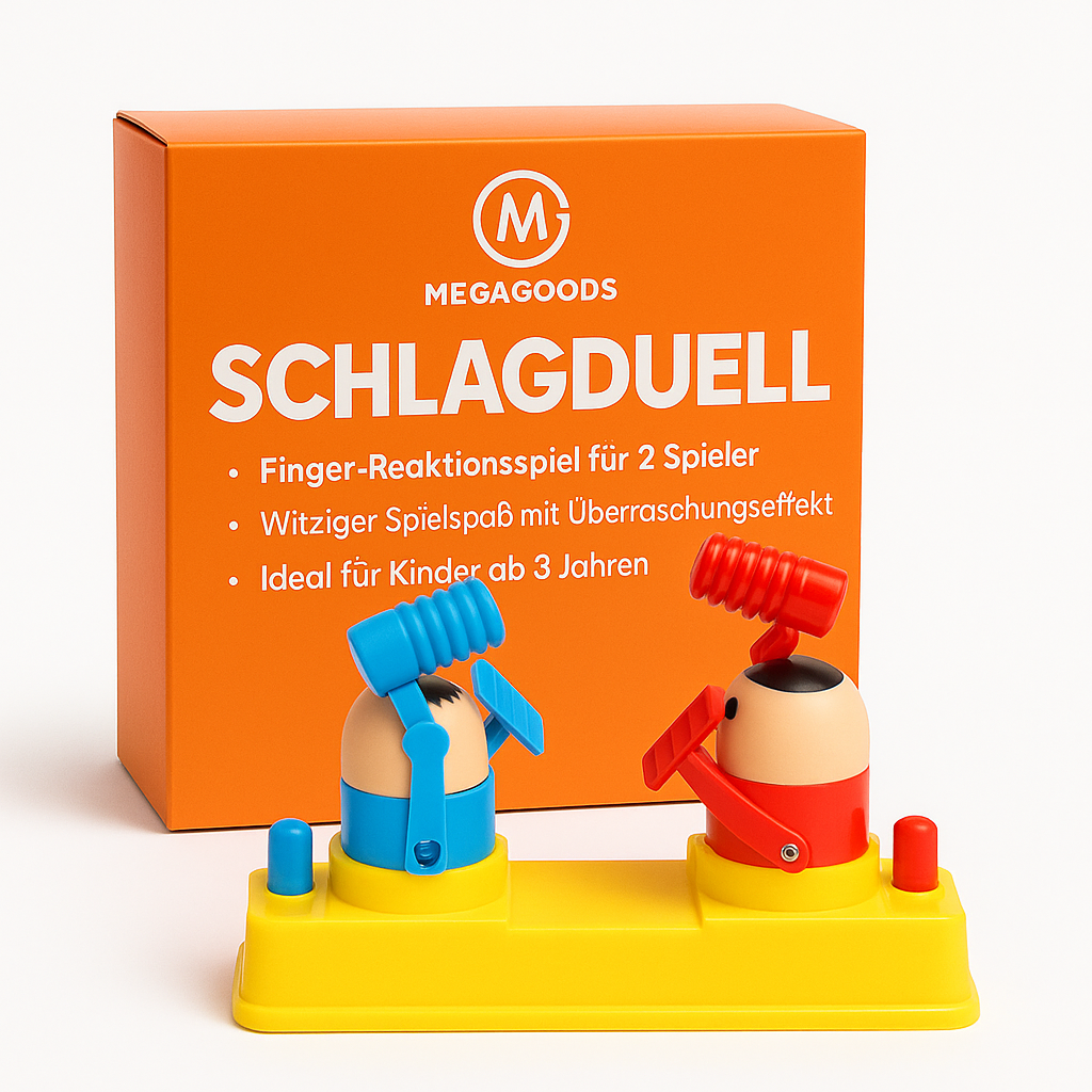 Mini Kinder-Klopfspiel Arcade rot blau Eltern-Kind Spiel DE.