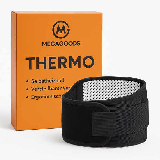 Selbsterwärmender Rückenstützgürtel mit Magnettherapie DE.