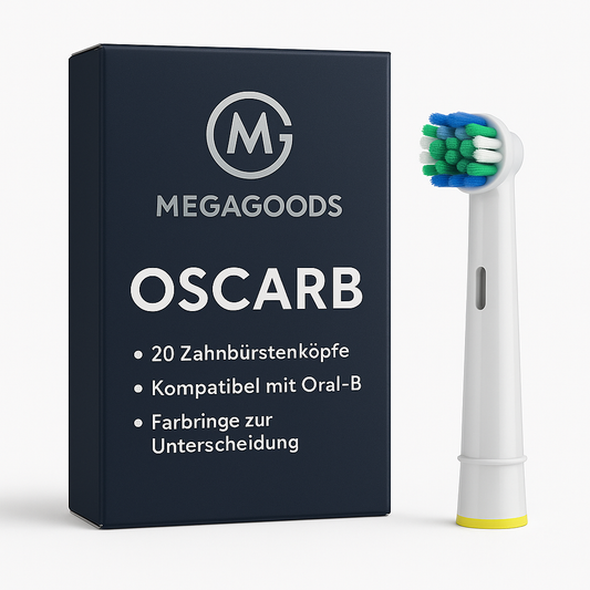 20er Set Ersatz-Zahnbürstenköpfe kompatibel mit Oral-B Braun DE.