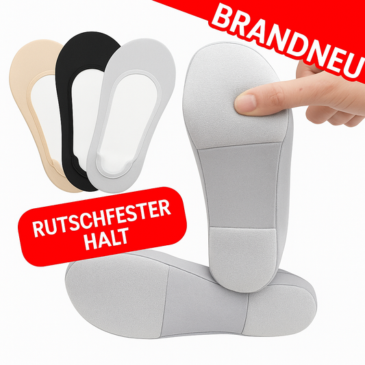 Gel Einlegesohlen Socken Damen rutschfest Fersenkissen Einlagen Fußschutz