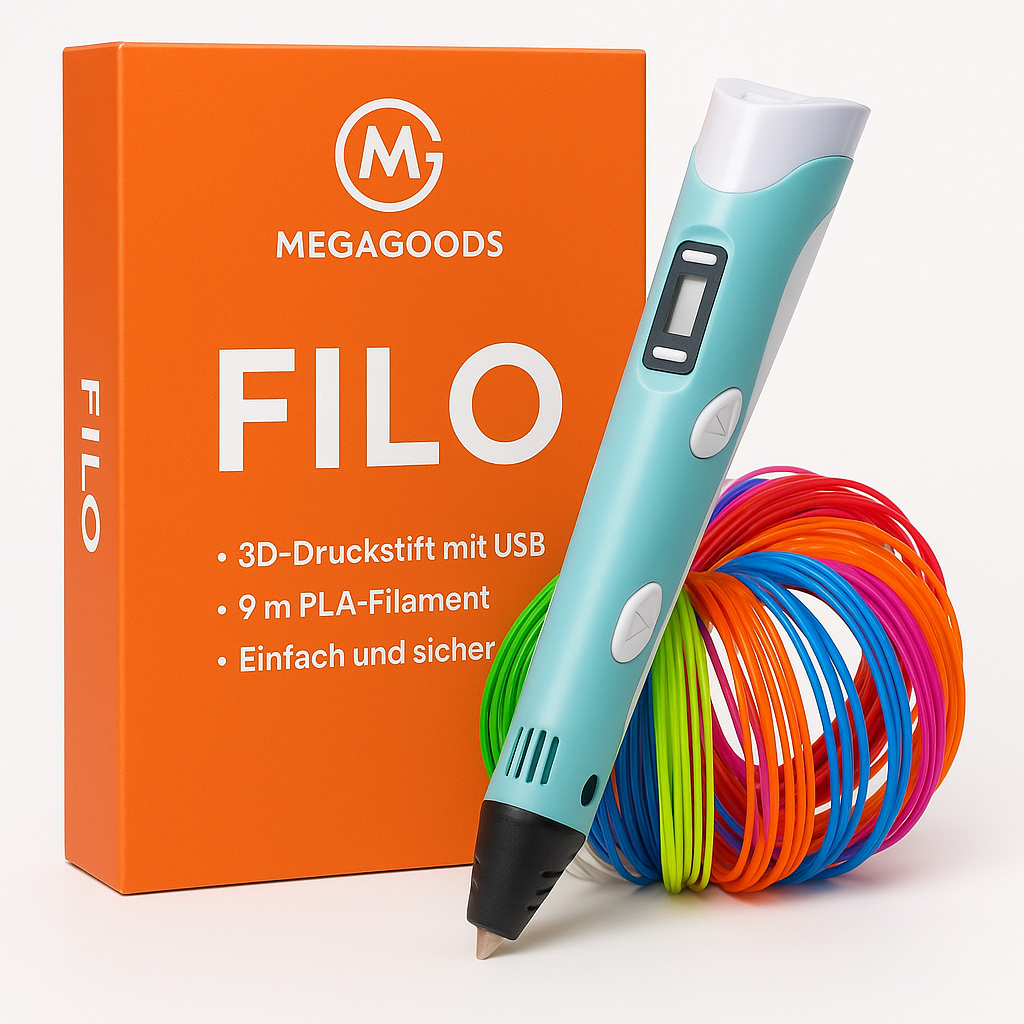 3D Druckstift USB mit 9 m PLA Filament für Kinder DIY DE.