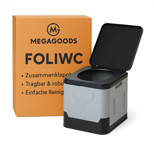Toilette tragbar Erwachsene Notfall Reise Auto Anti-Geruch Box DE.