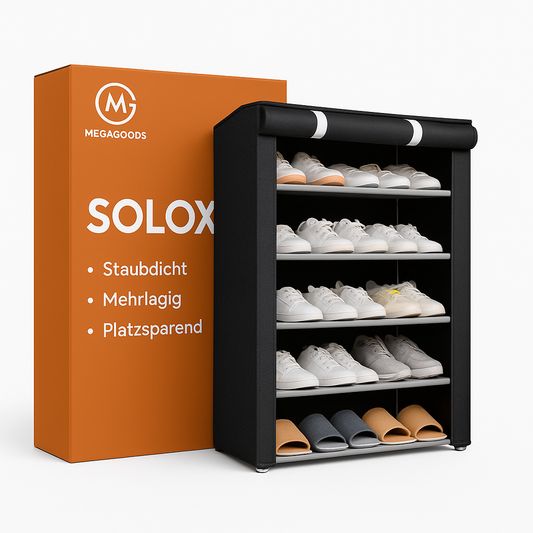 Schuhregal staubdicht mehrlagig Platzsparender Schuhschrank DE.