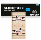 SLINGPUXX Sling Puck Spiel Tischfußball Gewinnerspiele Faltbar Hockey Brettspiel