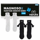 MAGNOSOX 2 Paar Magnetische Socken mit Händen Hand in Hand Socken für Paare
