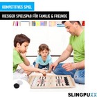 SLINGPUXX Sling Puck Spiel Tischfußball Gewinnerspiele Faltbar Hockey Brettspiel