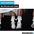 MAGNOSOX 2 Paar Magnetische Socken mit Händen Hand in Hand Socken für Paare