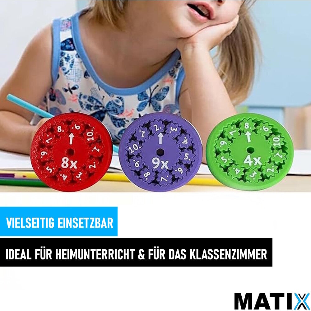 MATIX Mathematik Fidget-Spinner Anti-Stress Lernspielzeug Zahlen für Kinder