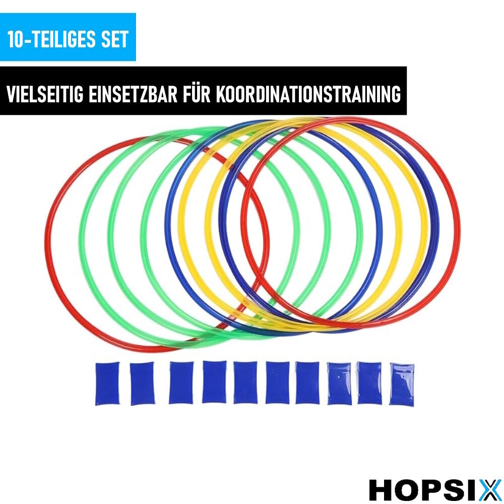 HOPSIX Springreifen Hüpfreifen Bewegungsspiel Koordinationstraining Spielzeug