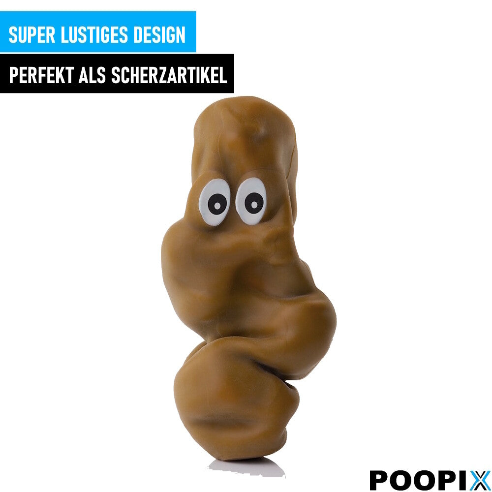 POOPIX Scherzartikel Lustiges Spielzeug Quetschen Kneten Anti-Stress Ball Poop