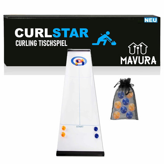 CURLSTAR Curling Spiel Brettspiel Familienspiel Eisstockschießen Eis Tischspiel