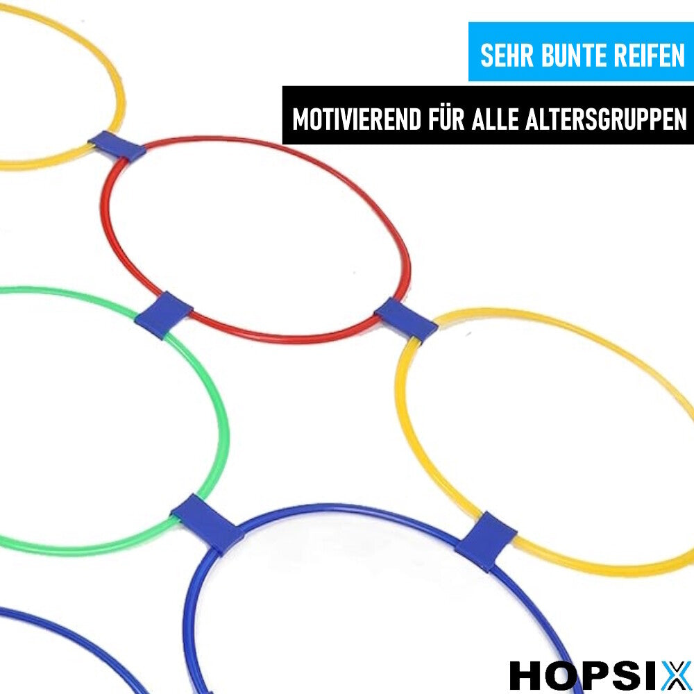 HOPSIX Springreifen Hüpfreifen Bewegungsspiel Koordinationstraining Spielzeug