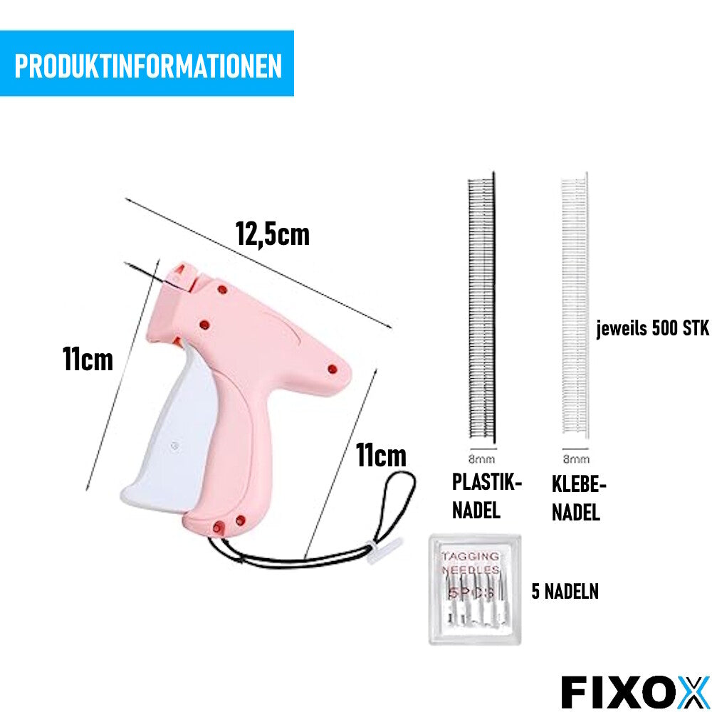 FIXOX Freiarm-Nähmaschine Schnelles Fixiergerät Kleidung Mini Stichsäumpistole