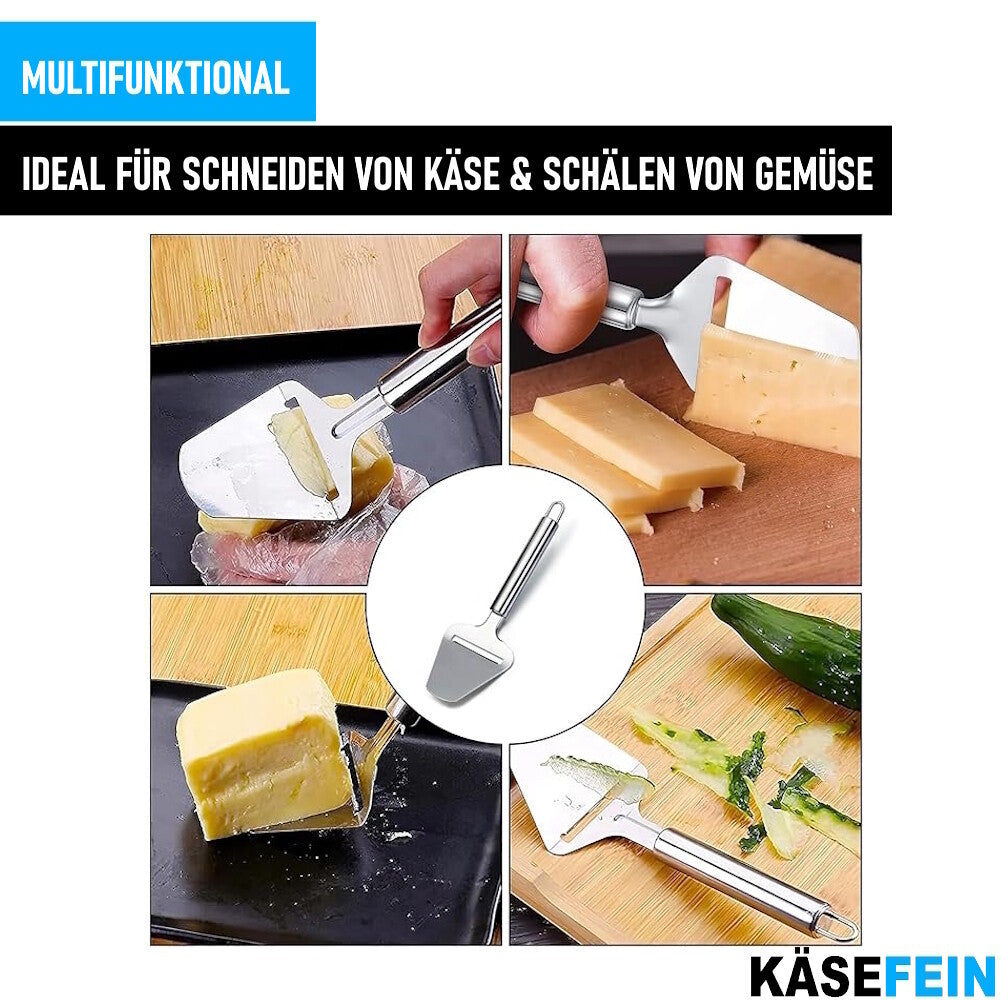 KÄSEFEIN Edelstahl Käsehobel Käseschneider Käsemesser Käseschaber Käsereibe