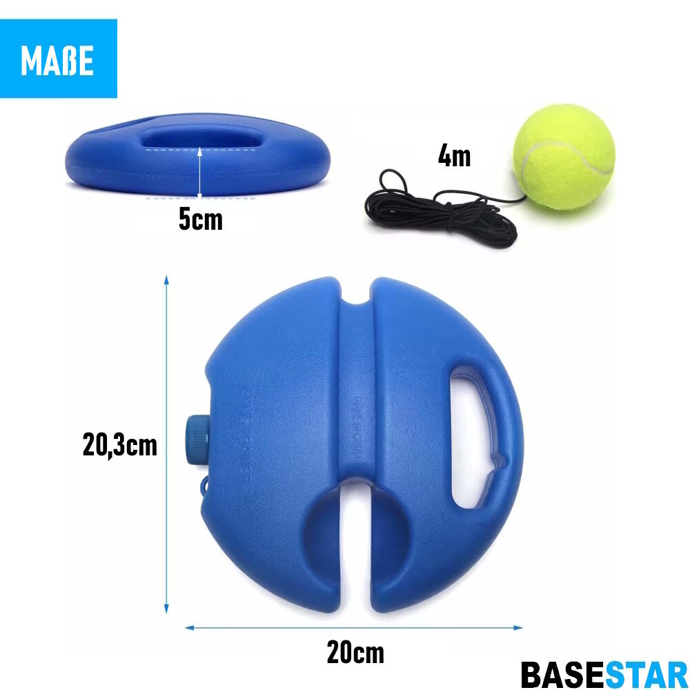 BASESTAR Tennistrainer Base & Tennisball Training Trainer Tennis Fitness