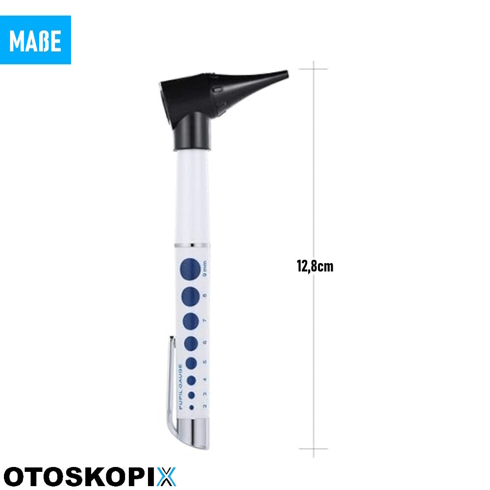 OTOSKOPIX Otoskop LED Ohrenleuchte Ohrenlupe Ohr Ohrpflege Aufsätze Otologie HNO