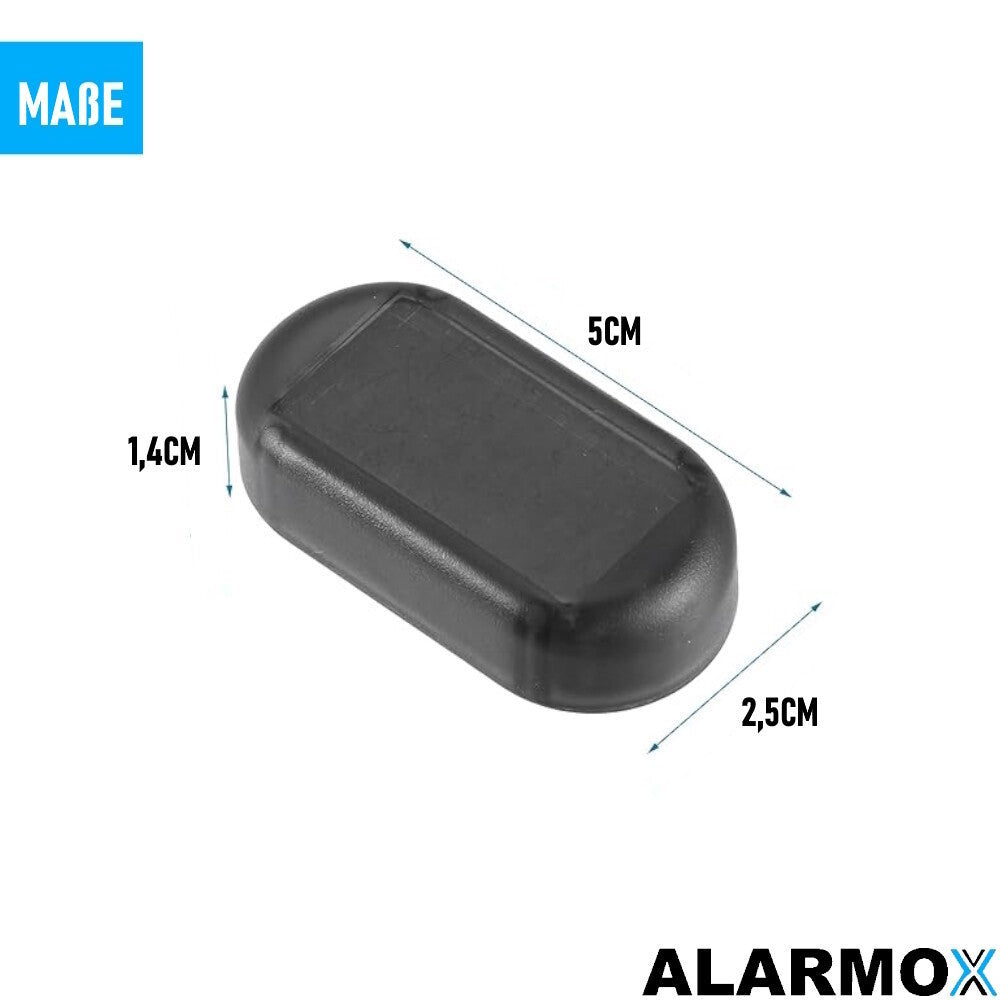 ALARMOX Dummy Alarmanlage LED Solar Diebstahlsicherung Warnleuchte Attrappe